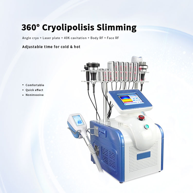 المحمولة 360 البرد آلة التخسيس التبريد شكل الجسم Cryolipolies 360 درجة 3 مقابض البرد Cryolipolyes آلات تقليل الدهون 